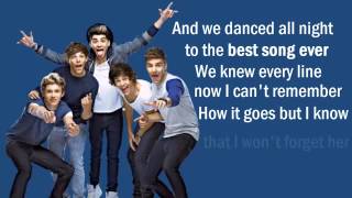 One Direction  Best Song Ever   Lyrics On Screen  DownLoad Link [upl. by Eardnoed957]