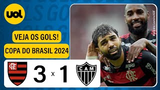 FLAMENGO 3 X 1 ATLÉTICOMG  COPA DO BRASIL VEJA OS GOLS [upl. by Ahsanat]