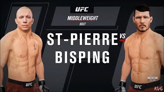 EA Sports UFC 4  Georges StPierre vs Michael Bisping  Gameplay PS4 HD 1080p60FPS [upl. by Eliath]