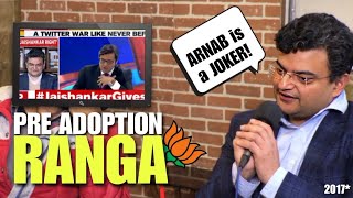 Ranganathan before getting adopted by BJP  godi media roast [upl. by Breech]