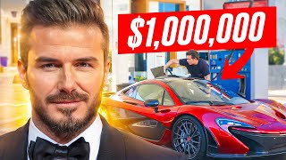 LES SUPERCARS DE DAVID BECKHAM à plusieurs Millions dEuros [upl. by Ellessig85]