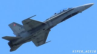 2024 RCAF CF188 Hornet Demo  Barrie Airshow  Centennial Beach Ontario Canada  Day 1 [upl. by Cassi125]