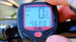 SD548B Sunding Bicycle ComputerSpeedometerOdometer from China Unboxing and Video Review [upl. by Kitchen]