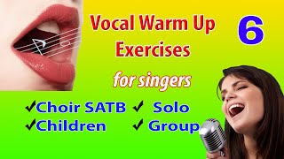 Vocalization 6  Vocal Warm ups  Voice Lesson  Choir Vocalization [upl. by Ynattir190]