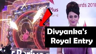 VIDEO  Divyanka Tripathi ROYAL Entry in Star Pariwar Award  Divyanka  Final Cut News [upl. by Zednanreh]