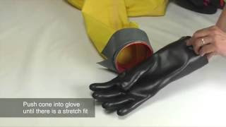 Respirex Locking Cuff  Glove Change [upl. by Tobey]