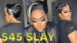 How To Customize Lace Frontal Wig  Sensationnel What Lace  KESHONA  Synthetic Wig  Pixie Cut [upl. by Airehtfele]