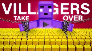 10000 Villagers Takeover Minecraft Forever [upl. by Sair604]