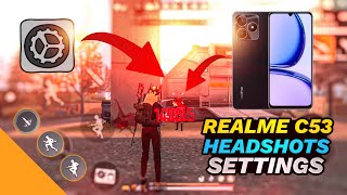 Realme C53  Free Fire Headshots Settings  Pointer Speed  GPU  DPI  Settings [upl. by Akeyla312]