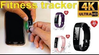 Review and how to set up a generic fitness tracker with VeryFitPro app  Amazon [upl. by Nolaj443]