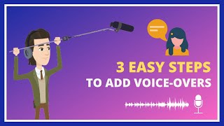 How to add Voiceovers for YouTube video 3 Easy Steps [upl. by Akinor]