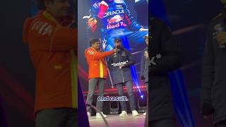 Sainz Saves Verstappen On Stage 🤣 [upl. by Encratis]