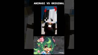 Animasi vs Originalviralvideo minecraft shorts shortsfeed video fypシ゚ fy prisma3d fypシ゚ [upl. by Atteuqaj920]