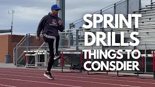 Sprint Drills  Things To Consider [upl. by Ecneralc]