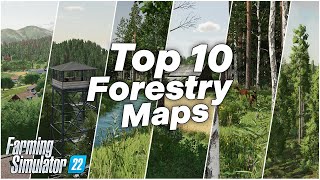 TOP 10 Forestry Maps  Farming Simulator 22 [upl. by Eldwon]