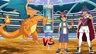 Pikachu Vs Charizard Final Battle  Ash Vs Leon  Pokemon  POKEXPERT ASH [upl. by Euqinehs]