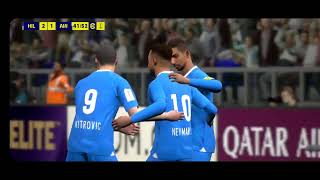 efootball 25 Neymar score agreat Hatric goals in matchday Alhilal vs Alain by dokkmanalex [upl. by Okiruy]