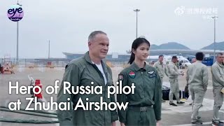 Legendary 62yearold Russian test pilot stuns at Zhuhai Airshow with solo Su57 flight [upl. by Yeneffit]