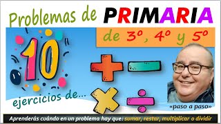 PROBLEMAS de 3º  4º y 5º GRADO de PRIMARIA ACADEMIADIEGO [upl. by Eisned]