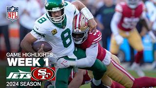 New York Jets vs San Francisco 49ers Game Highlights  NFL 2024 Season [upl. by Llerreg]