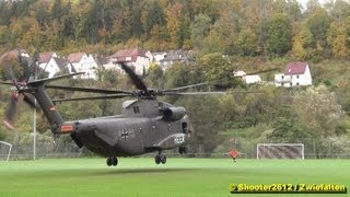 Kein kleiner Hubschrauber Transporthubschrauber CH53 der Heeresflieger als RTH [upl. by Ursa163]