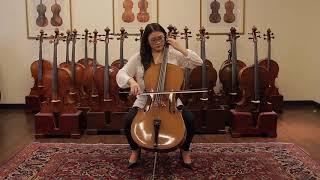 H Emile Blondelet Workshop of ThibouvilleLamy Mirecourt 1912  Cello Demonstration [upl. by Nelac116]