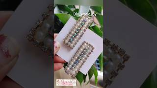 DIY Beaded Hair Clip Making😱🤩 Hair Pins viralshort trendingshorts shortsfeed shorts short [upl. by Moyna]