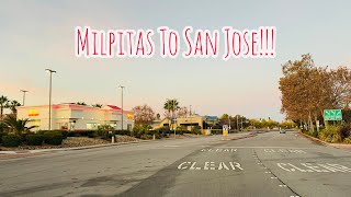 MILPITAS TO SAN JOSE CALIFORNIA DRIVE [upl. by Cyn]