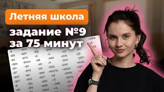 Урок 1 Все о ЕГЭ 2025 по русскому языку Орфография Задание №9​  Летняя школа [upl. by Nixie]