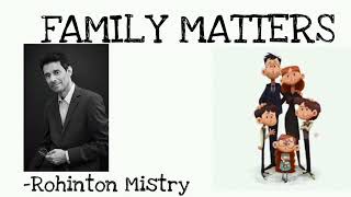 Family Matters by Rohinton Mistry hindi explanationEnglish literatureindian literature [upl. by Belding]