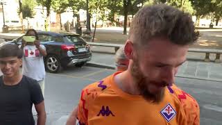 Fiorentina De Gea alle visite mediche “Felice di essere qua Forza viola” [upl. by Edgerton]