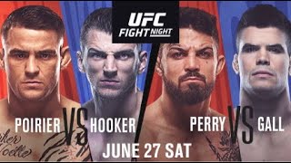 UFC Fight Night Poirier vs Hooker FULL fight card predictions [upl. by Ahsat212]