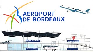 International Airport Bordeaux Mérignac BOD  Travel France [upl. by Airtemed]