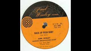 Ann Winley Harlem Underground Band  Back Up Push Baby 12quot Extended [upl. by Winchester676]