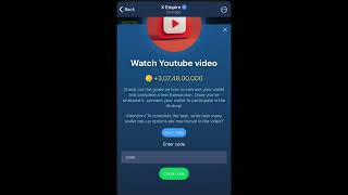 How many wallet topup options are mention in thi video  X Empire Code [upl. by Wilkie277]