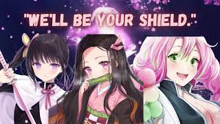 quotProtectorsquot Nezuko Kanao and Mitsuri x Sad ListenerDemon Slayer ASMR Comfort Audio [upl. by Hogle207]