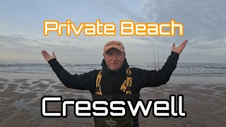 Northumberland  Private Beach  Cresswell  Cod Fishing [upl. by Laikeze]