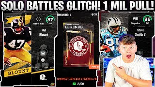 SOLO BATTLES GLITCH 1 MILLION COIN PULL PACK ODDS INCREASE AND LEGENDS [upl. by Ettennaej]