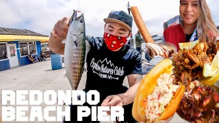 REDONDO BEACH PIER  BONITO FISHING  LOBSTER FEST [upl. by Othella]