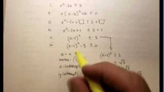 Polynomial Inequalities Graphing Inequalities using the Vertex Form 1avi [upl. by Lyns]