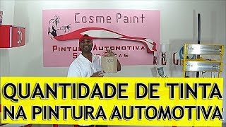 Pintura Automotiva  Quantidade de Tinta [upl. by Liagiba]