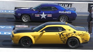 Dodge Demon vs Challenger 1320 Scat Pack [upl. by Cohbert]