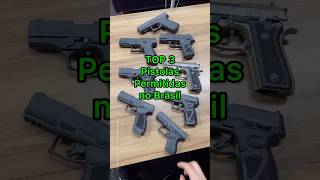 As 3 Melhores Pistolas Permitidas de 2024 GLOCK CZ TAURUS shorts [upl. by Bickart]