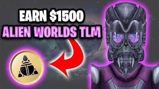 How To Earn 1500 A Month Investing In TLM  Alien Worlds Play To Earn [upl. by Annekahs]