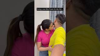 Love Bite Prank🙈😱😂 swatimonga rajatswati funny comedy ytshorts viral lovebiteprank [upl. by Aytnahs614]