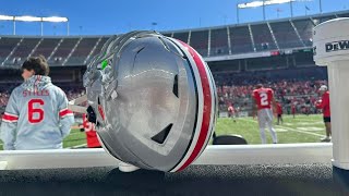 Ohio State defense shines as quarterback carousel continues during 2024 spring game [upl. by Ydrah]