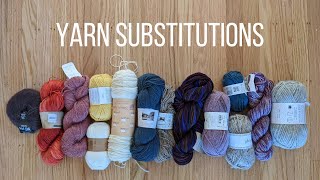 YARN SUBSTITUTIONS  yarn basics substitution tips amp dupes [upl. by Ahsenhoj]