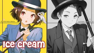 Nightcore  Ice Cream Switching Vocals  Lyrics [upl. by Skurnik]