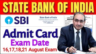 SBI RECRUITMENT ADMIT CARD RELEASED 2024  SBI ADMIT CARD OUT  ADMIT CARD DOWNLOAD SBI BHARTI 2024 [upl. by Yolanthe]