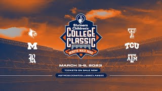 Shriners Childrens College Classic Rice vs TCU [upl. by Anifares]